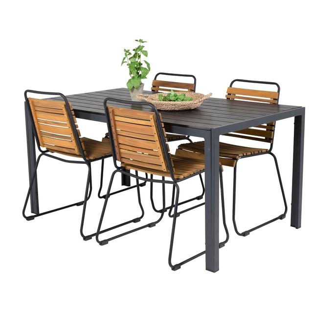 Hiran 4 Seater Dining Set Dakota Fields on Productcaster.