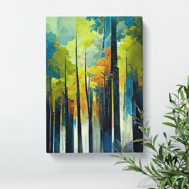 Artful Forest No.4 Abstract - Wrapped Canvas Painting Alpen Home Size: 50cm H x 35cm W x 3cm D on Productcaster.