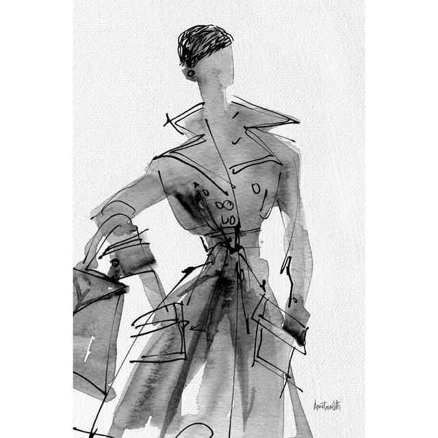 Fashion Sketchbook VII by Anne Tavoletti - Wrapped Canvas Painting Canora Grey Size: 30cm H x 20cm W on Productcaster.