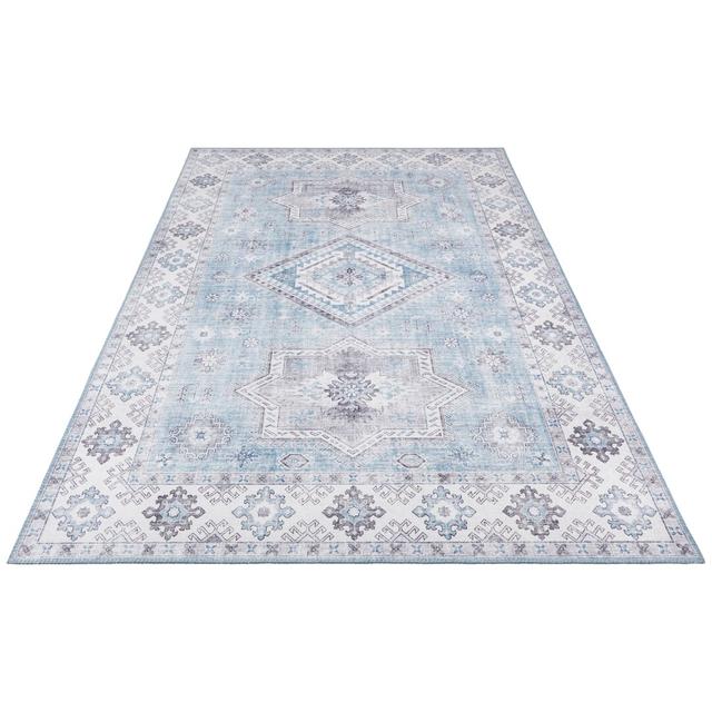 Gratia Tufted Blue Rug Nouristan Rug Size: Rectangle 80 x 150cm on Productcaster.