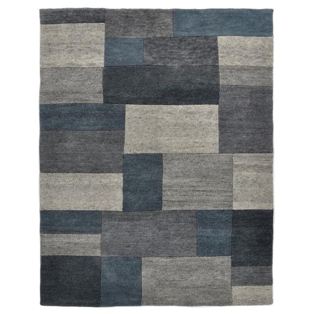 Dalas Hand Knotted Anthrazit/Blau Area Rug Theko Rug Size: Rectangle 250 x 350cm on Productcaster.