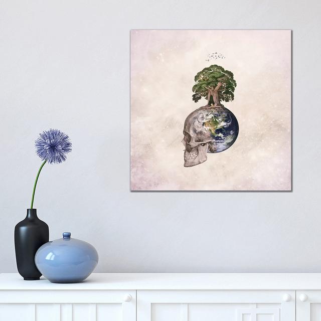 Lost in Space by Paula Belle Flores - Wrapped Canvas Art Prints Happy Larry Size: 45.72cm H x 45.72cm W on Productcaster.