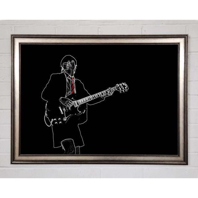 Acdc - Single Picture Frame Art Prints Rosalind Wheeler Size: 42cm H x 59.7cm W x 1.5cm D on Productcaster.