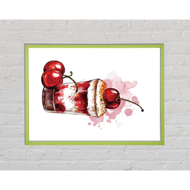 Chouhan Cherry Sundae - Single Picture Frame Art Prints Ophelia & Co. Size: 59.7cm H x 42cm W x 2cm D on Productcaster.