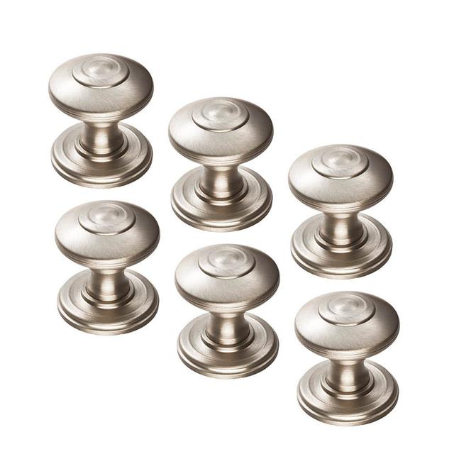 Möbelknauf (Set of 6) Carlisle Brass Größe: 4,2 cm H, Ausführung: Nickel satiniert on Productcaster.