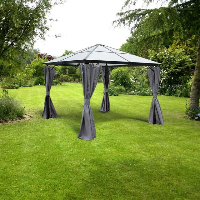 Peninsula 3 x 3m Steel Patio Gazebo Dakota Fields on Productcaster.