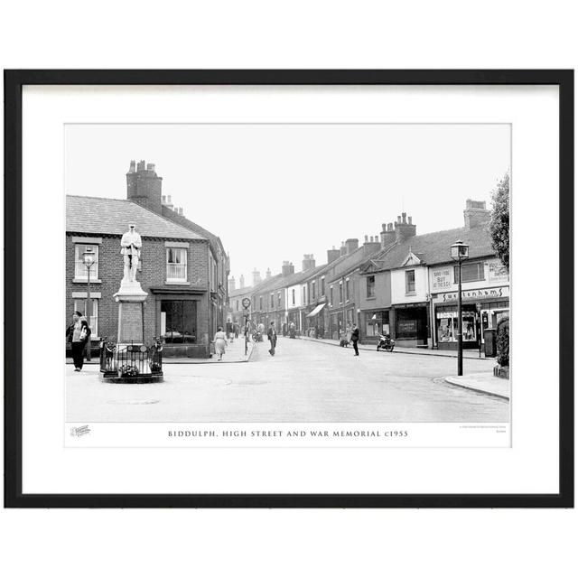 Biddulph, High Street And War Memorial C1955 - Single Picture Frame Print The Francis Frith Collection Size: 60cm H x 80cm W x 2.3cm D on Productcaster.