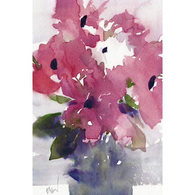 Floral Between I by Samuel Dixon - Wrapped Canvas Painting Rosalind Wheeler Size: 91cm H x 61cm W on Productcaster.