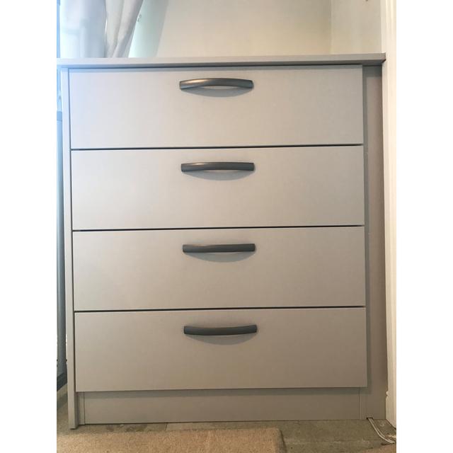 Herlane 4 Drawer 50Cm W Chest of Drawers Ebern Designs Colour: Light Grey on Productcaster.