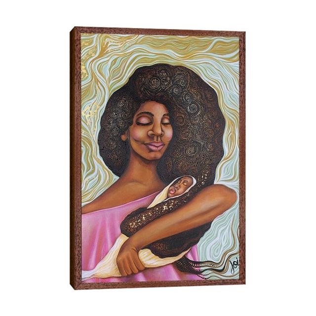 Sowing Seeds by Ashley Joi - Print on Canvas Ebern Designs Format: Classic Brown Wood Framed, Size: 66.04cm H x 45.72cm W x 3.81cm D on Productcaster.