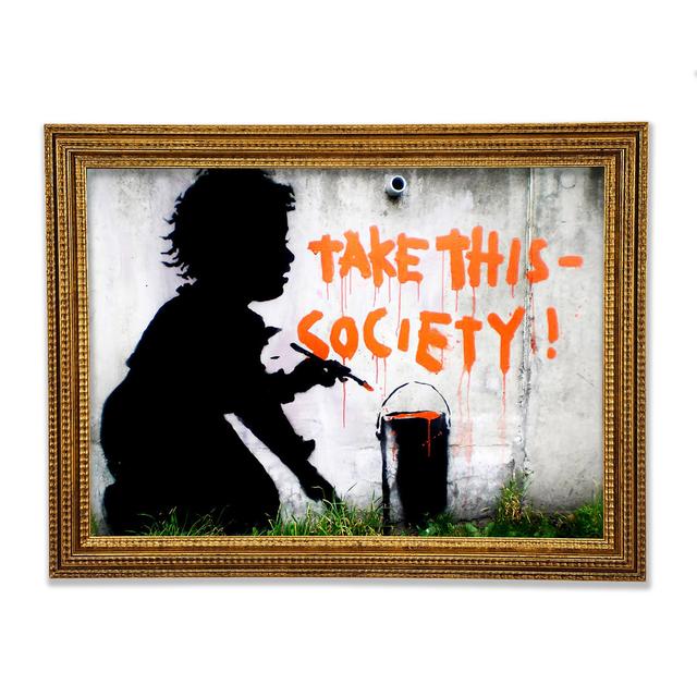 Take This Society - Print Bright Star Size: 84.1cm H x 118.9cm W x 3cm D on Productcaster.