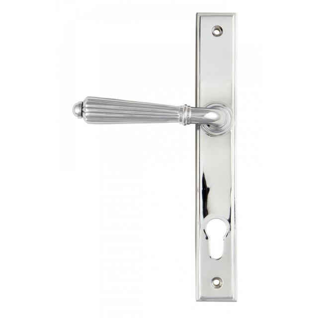 Hinton Lock Door Handle Kit (Set of 2) From The Anvil Finish: Polished Chrome on Productcaster.