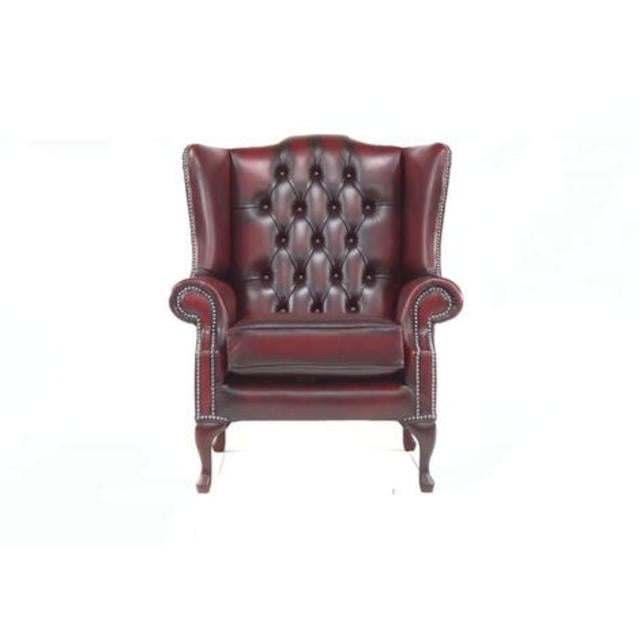 88Cm Wide Tufted Wingback Chair Designer Sofas For You Ltd Upholstery Colour: Antique Oxblood on Productcaster.