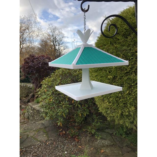 Akshara Decorative Bird Feeder Dakota Fields Colour: White/Green on Productcaster.