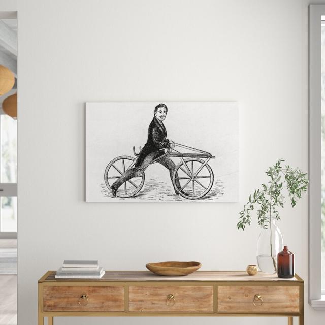 'A Velocipede' Painting East Urban Home Size: 65.2 cm H x 100 cm W x 3.8 cm D, Format: Wrapped Canvas on Productcaster.