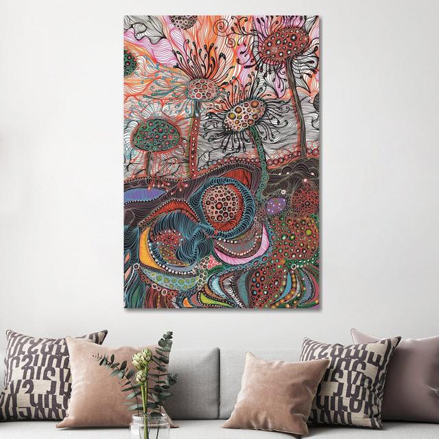 Earth by Noemi Ibarz - Wrapped Canvas Print ClassicLiving Size: 152.4cm H x 101.6cm W x 3.81cm D on Productcaster.