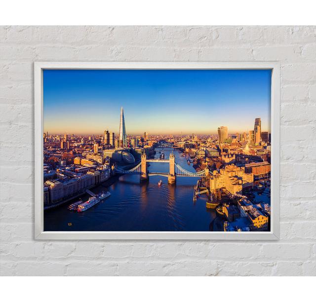 Sunrise Over The - Single Picture Frame Art Prints on Canvas Bright Star Size: 59.7cm H x 84.1cm W x 3.3cm D on Productcaster.