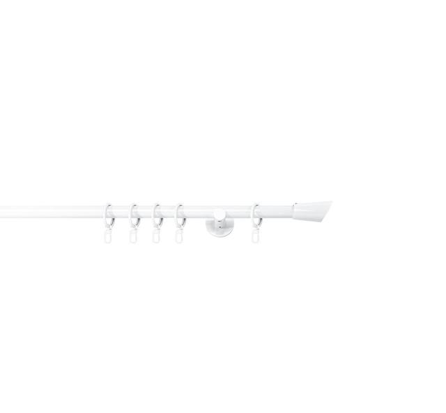 Curtain Rod mydeco Size: 2cm H x 300cm W x 6.5cm D, Finish: White on Productcaster.