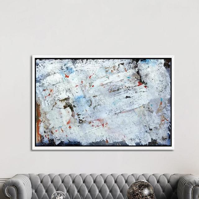 Ice Storm - Painting on Canvas Latitude Run Format: White Framed, Size: 101.6cm H x 152.4cm W x 3.81cm D on Productcaster.