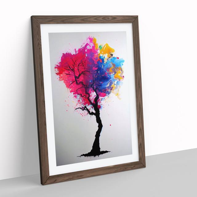 Delicious Tree - Picture Frame Graphic Art Latitude Run Size: 34cm H x 25cm W x 2cm D, Frame Colour: Walnut on Productcaster.