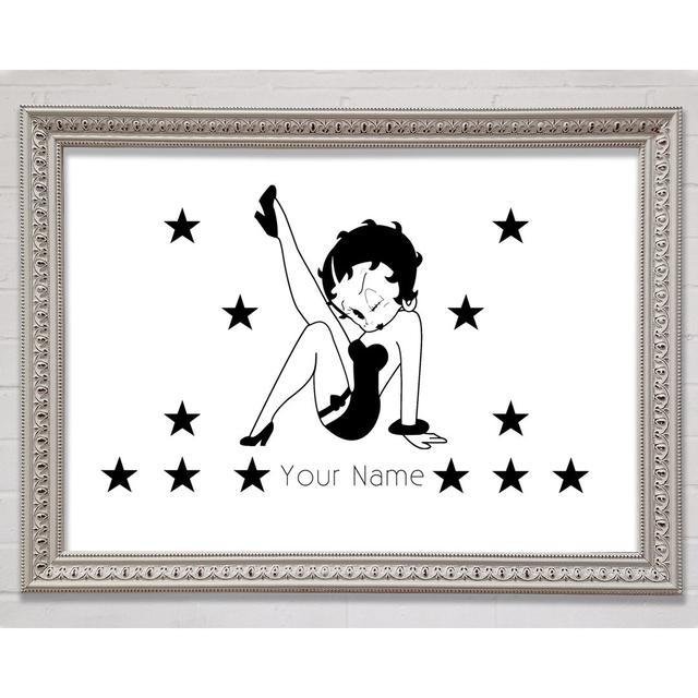 Betty Boop Your Name Stars White - Single Picture Frame Art Prints Bright Star Colour: White, Size: 59.7cm H x 84.1cm W on Productcaster.