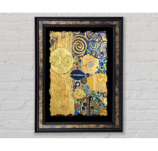 Goldener Klimt 2 - Einzelner Bilderrahmen Kunstdrucke Bright Star Größe: 42cm H x 59,7cm B on Productcaster.