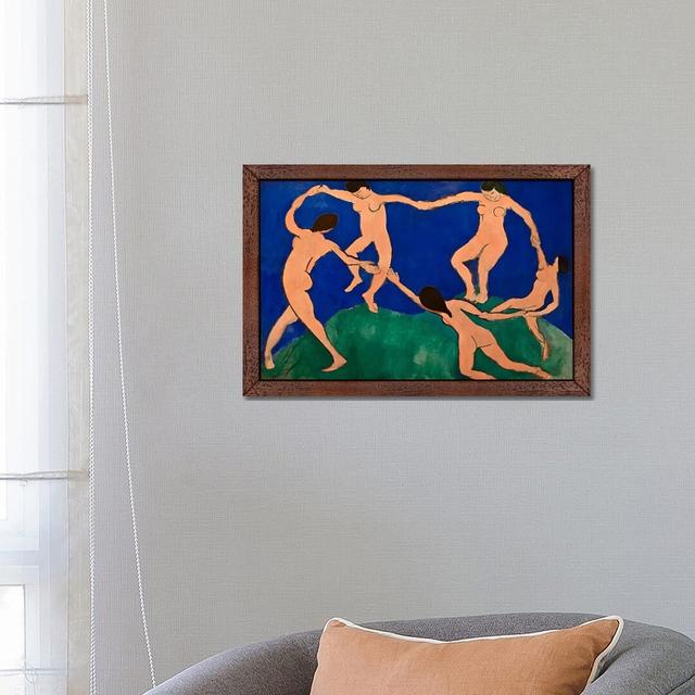 'The Dance I' by Henri Matisse- Floater Frame Painting Print on Canvas Rosalind Wheeler Frame Option: Brown on Productcaster.