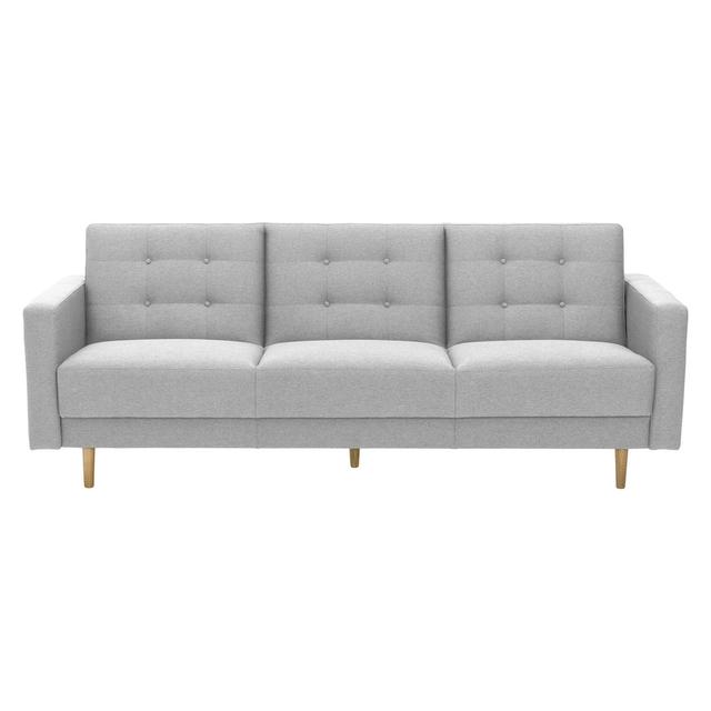 3-Sitzer-Sofa mit Bettfunktion Max Winzer Polsterfarbe: Hellgrau on Productcaster.