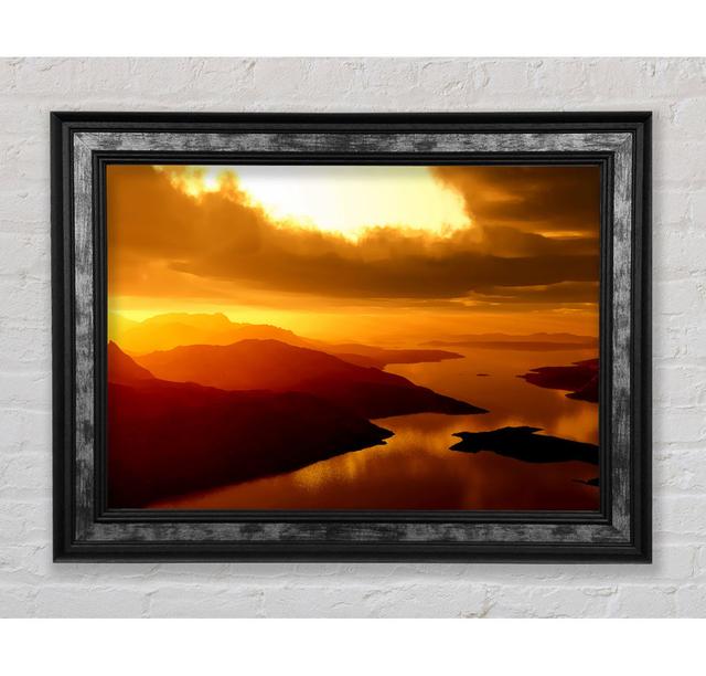 Calm Ocean Islands - Single Picture Frame Art Prints Bright Star Size: 59.7cm H x 84.1cm W x 8cm D on Productcaster.