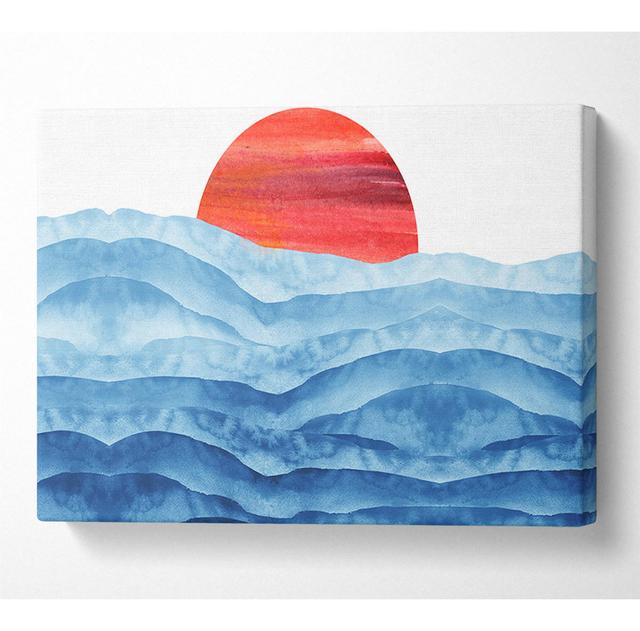 Sun over the Ripples - Wrapped Canvas Graphic Art George Oliver Size: 50.8cm H x 81.3cm W on Productcaster.