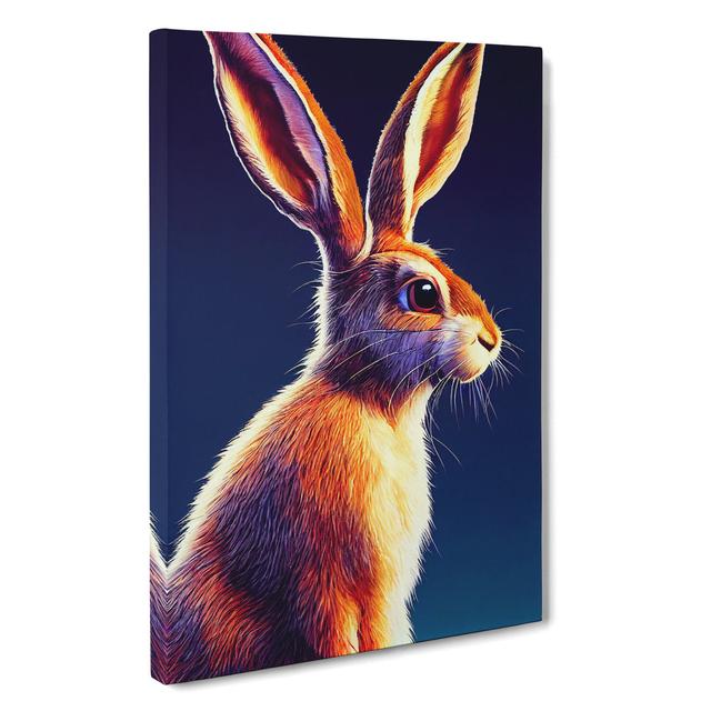 Fair Hare - Wrapped Canvas Print Brambly Cottage Size: 76cm H x 50cm W on Productcaster.