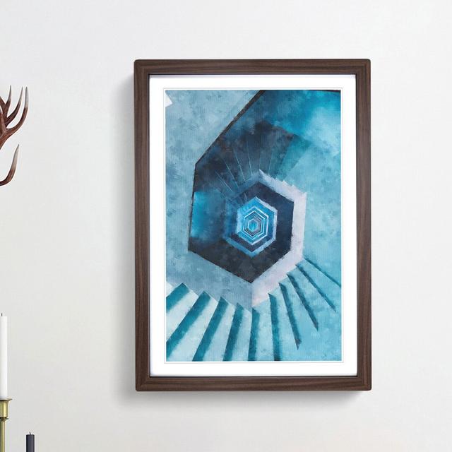 Endless Staircase - Picture Frame Painting Print East Urban Home Frame Option: Walnut Framed, Size: 87cm H x 62cm W x 2cm D on Productcaster.