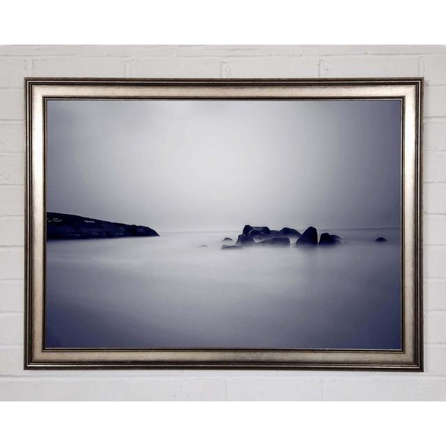 Lilac Foggy Rocks - Single Picture Frame Art Prints Highland Dunes Size: 59.7cm H x 84.1cm W on Productcaster.