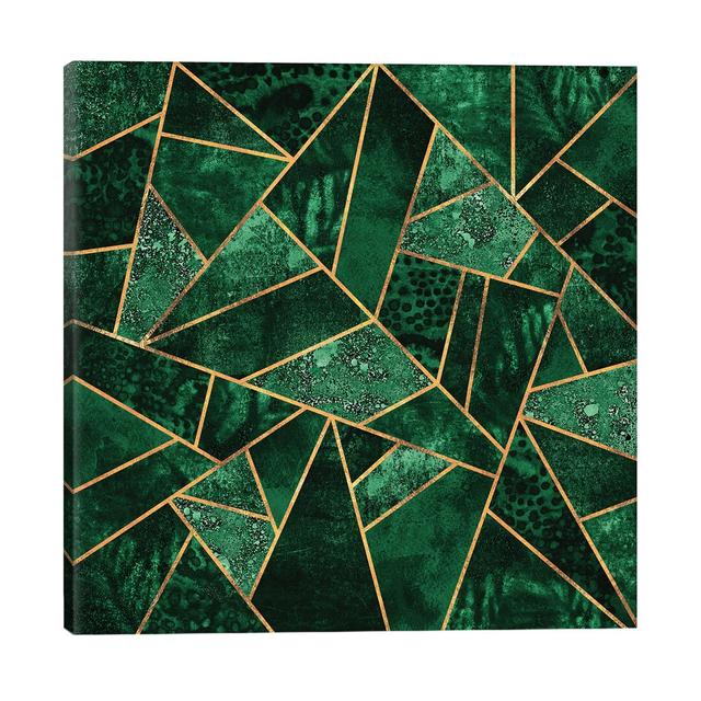 Deep Emerald by Elisabeth Fredriksson - Wrapped Canvas Print Fairmont Park Size: 30.48cm H x 30.48cm W x 1.91cm D on Productcaster.