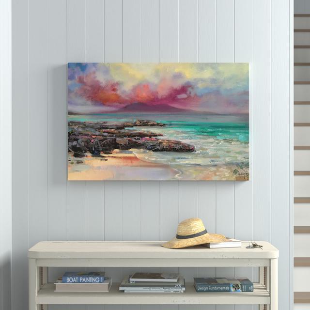 Harris Rocks by Scott Naismith - Wrapped Canvas Graphic Art Highland Dunes Size: 66cm H x 101.5cm W x 3.8cm D on Productcaster.