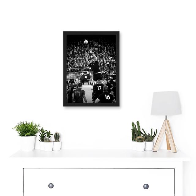 Coleman Rugby Union Line Out New Zealand Photo Artwork Framed Wall Art Print A4 Ebern Designs on Productcaster.