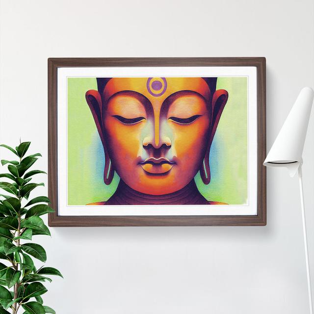 Watercolour Buddha Vol.1 - Picture Frame Graphic Art Latitude Vive Frame Colour: Walnut Framed, Size: 34cm H x 46cm W x 2cm D on Productcaster.