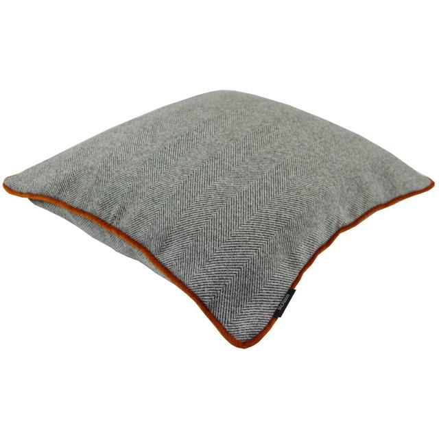 Suwanee Square Throw Cushion August Grove Colour: Grey/Burnt Orange, Size: 60 x 60cm on Productcaster.