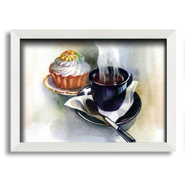 Cake and Coffee - Single Picture Frame Art Prints ClassicLiving Size: 42cm H x 59.7cm W x 10cm D on Productcaster.