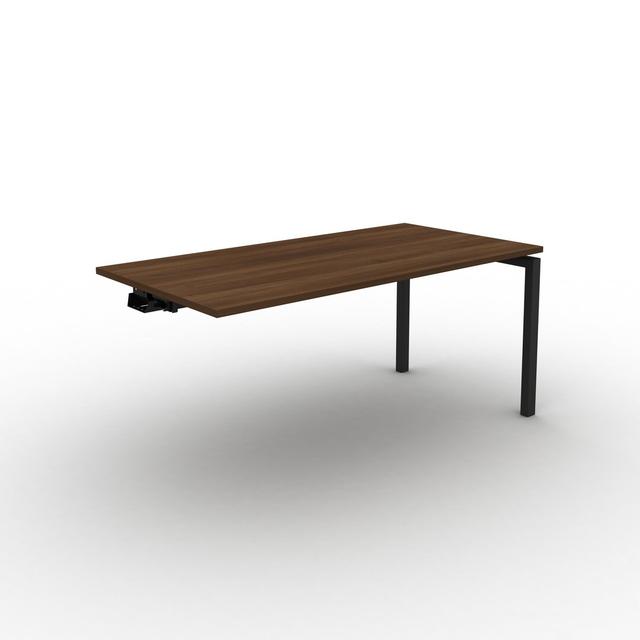 Grazian Desk shell Ebern Designs Frame Colour: Black, Top Colour: Tobacco Oak, Size: 73cm H x 180cm W x 80cm D on Productcaster.