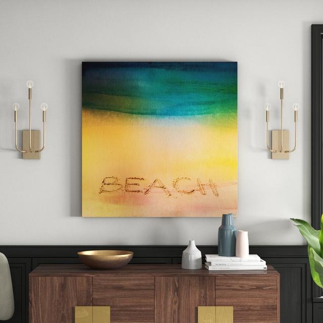 'Beach Sand' by Graphic Art Print on Wrapped Canvas East Urban Home Size: 101cm H x 101cm W x 3.81cm D on Productcaster.