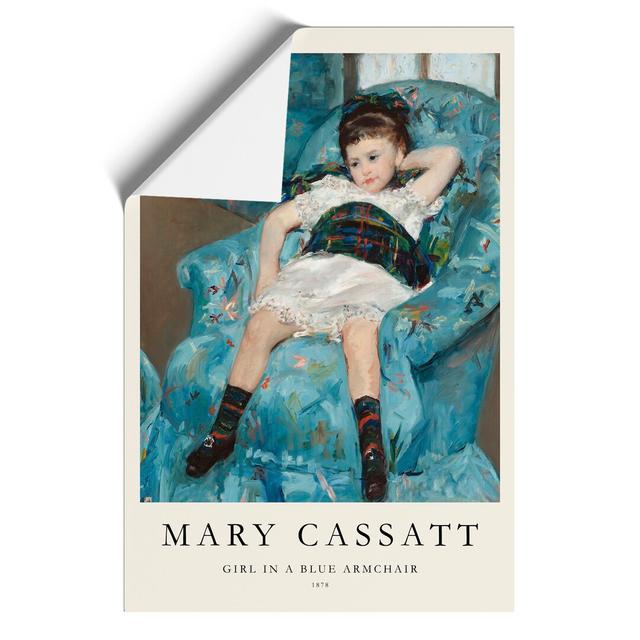 Little Girl In A Blue Armchair by Mary Cassatt - No Frame Print East Urban Home Size: 30cm H x 21cm W x 0.1cm D on Productcaster.