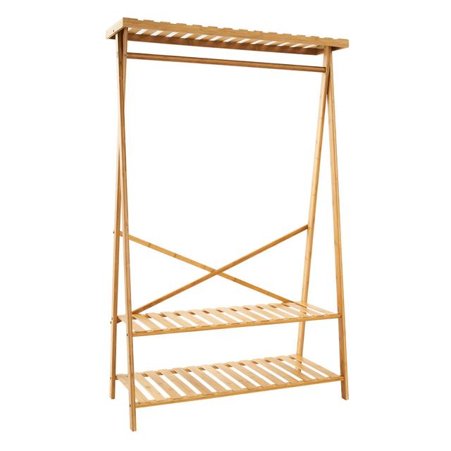 Wood Bedroom Clothes Racks Rosalind Wheeler on Productcaster.