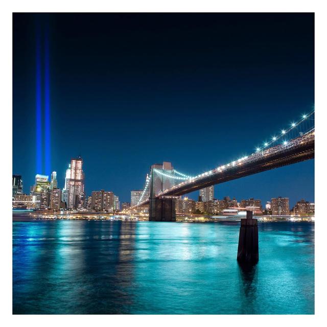 Lights of the World Trade Centre 1.92m x 1.92m Textured Matte Peel & Stick Wall Mural East Urban Home on Productcaster.