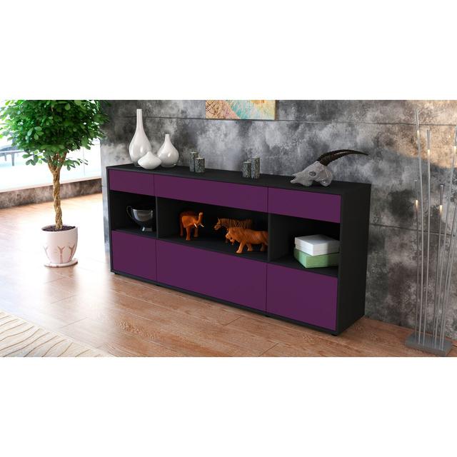 Fielding Sideboard Latitude Run Body/Front colour: Black/Purple on Productcaster.