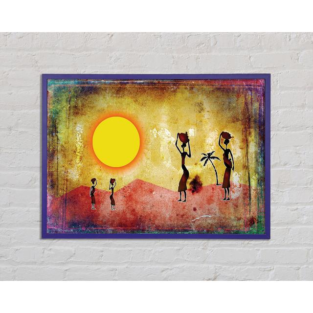 African Tribal Art 2 - Single Picture Frame Art Prints Ophelia & Co. Size: 42cm H x 59.7cm W x 2cm D on Productcaster.