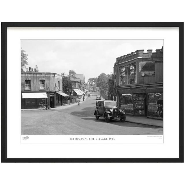 'Bebington, the Village 1936' by Francis Frith - Picture Frame Photograph Print on Paper The Francis Frith Collection Size: 40cm H x 50cm W x 2.3cm D on Productcaster.