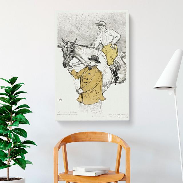 Jockey Going to the Post by Henri de Toulouse-Lautrec - Wrapped Canvas Painting East Urban Home Size: 50cm H x 35cm W x 3cm D on Productcaster.