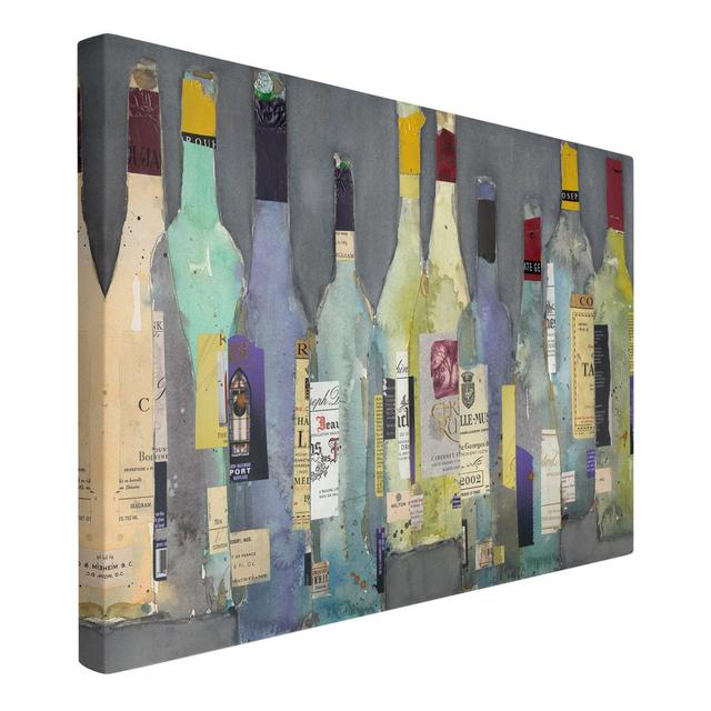 Uncorked Spirits Print on Canvas Rosalind Wheeler Size: 40cm H x 60cm W, Format: Canvas 260g/m² on Productcaster.