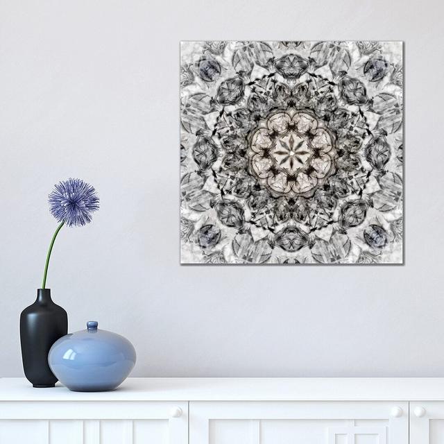 Black White Kaleidoscope I by Nan - Wrapped Canvas Print iCanvas Size: 45.72cm H x 45.72cm W x 1.91cm D on Productcaster.